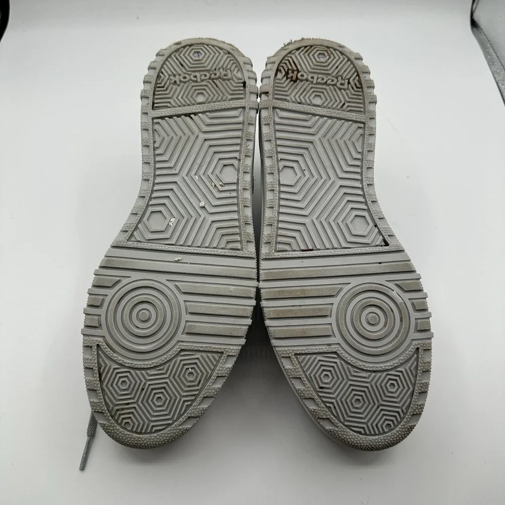 Reebok‎ Club C Double Shoes Womens 10 Blue Gray/Orange/Silver Platform Sneakers